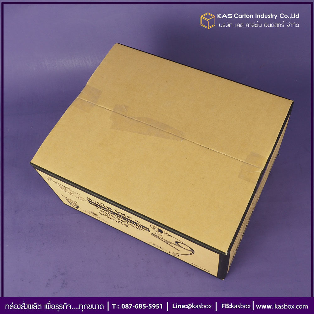 กล่องลูกฟูก สำเร็จรูป และ สั่งผลิต ตามความต้องการลูกค้า กล่องลูกฟูก SME กล่องกระดาษลูกฟูก ใส่ขาหนีบ SpotLight ช้างกนกการไฟฟ้า