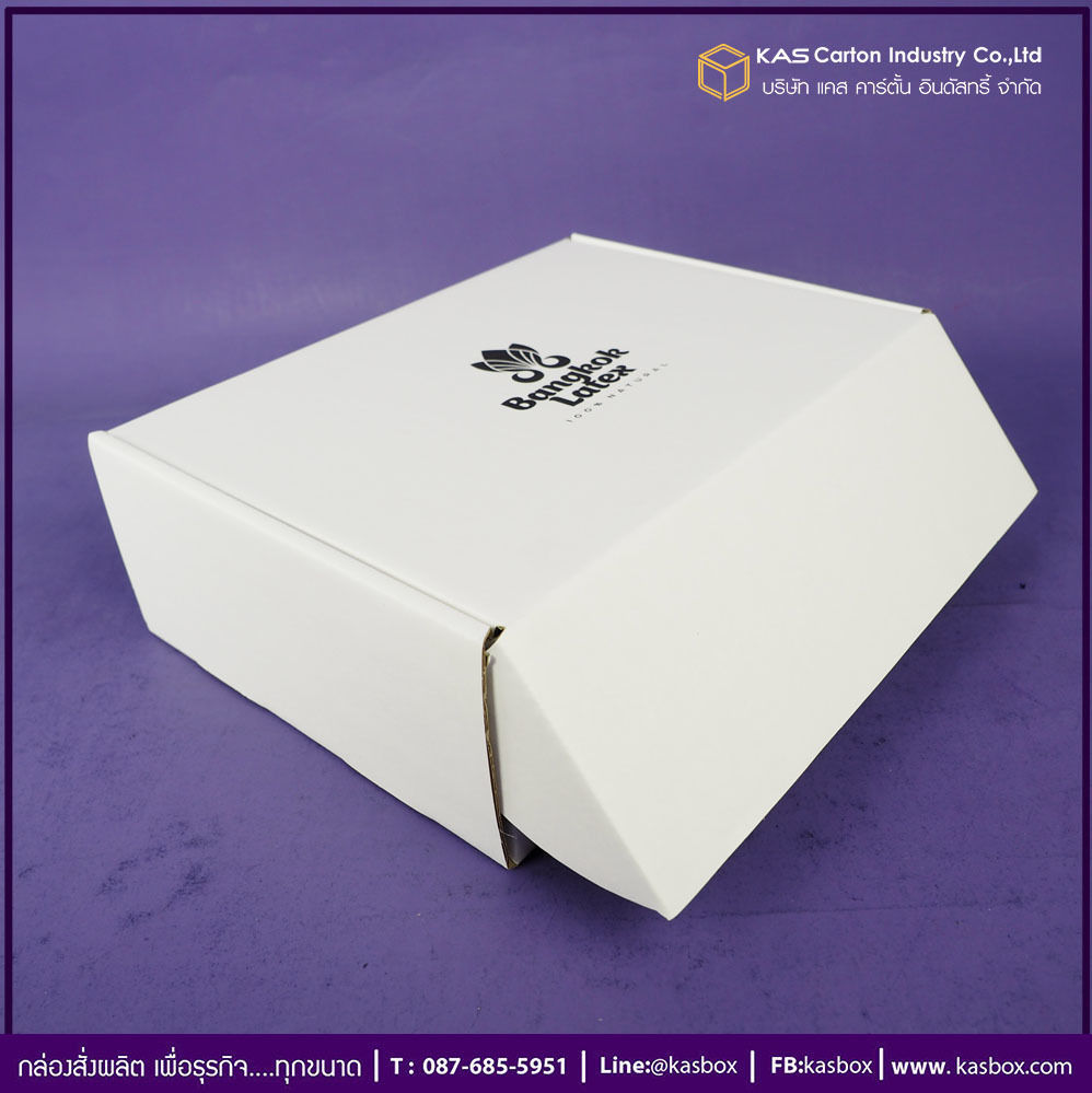 กล่องลูกฟูก สำเร็จรูป และ สั่งผลิต ตามความต้องการลูกค้า กล่องลูกฟูก SME กล่องกระดาษลูกฟูก สำหรับหมอนยางพารา Bangkok Latex