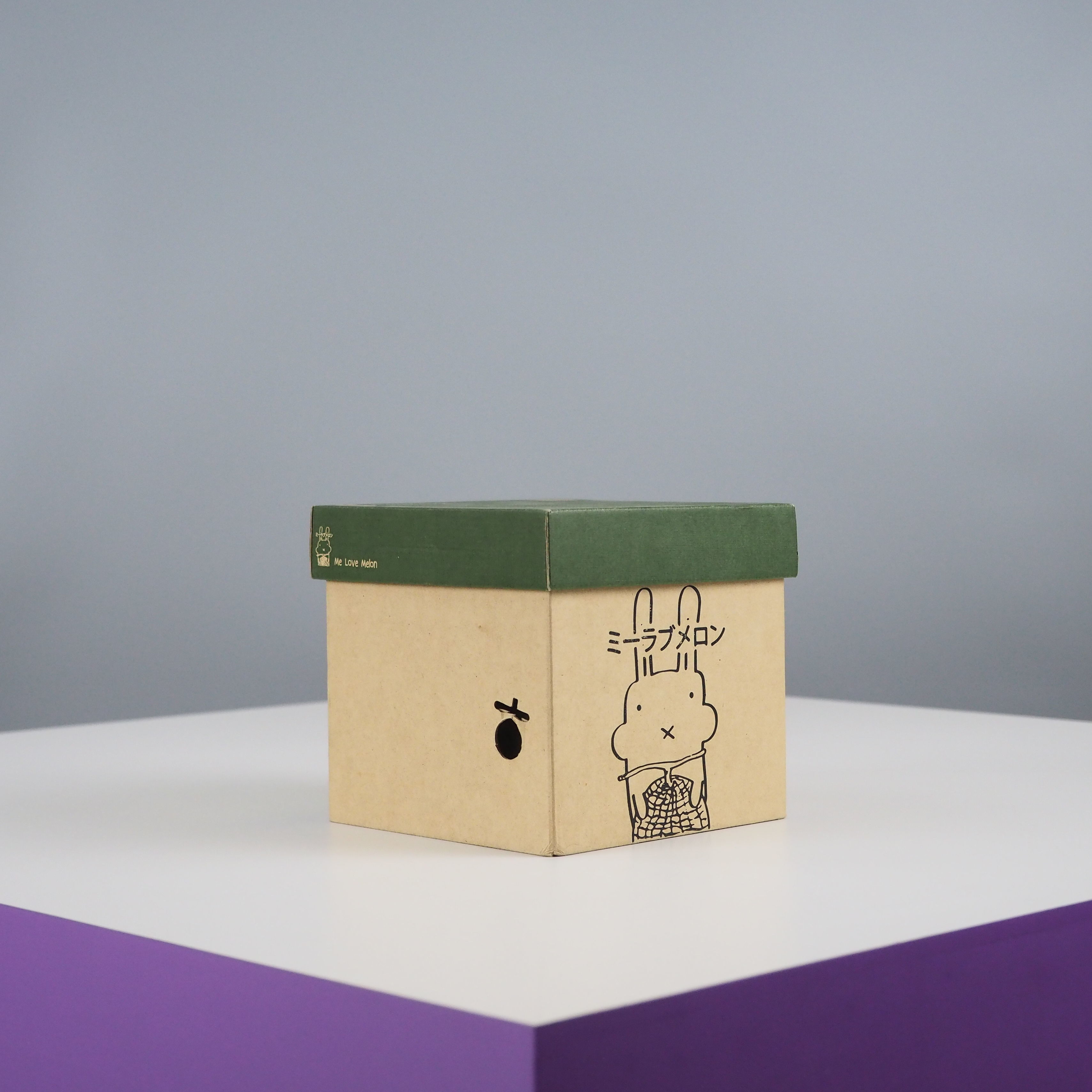 กล่องเมล่อน กล่องเมล่อนแบบฝาครอบ กล่องเมล่อน รูปทรงฝาครอบ สามารถใส่เมล่อนได้ 1 ลูก มีแผ่นรอง Support Box เพื่อล็อคลูกเมล่อนไม่ให้เคลื่อนไหวในกล่อง 