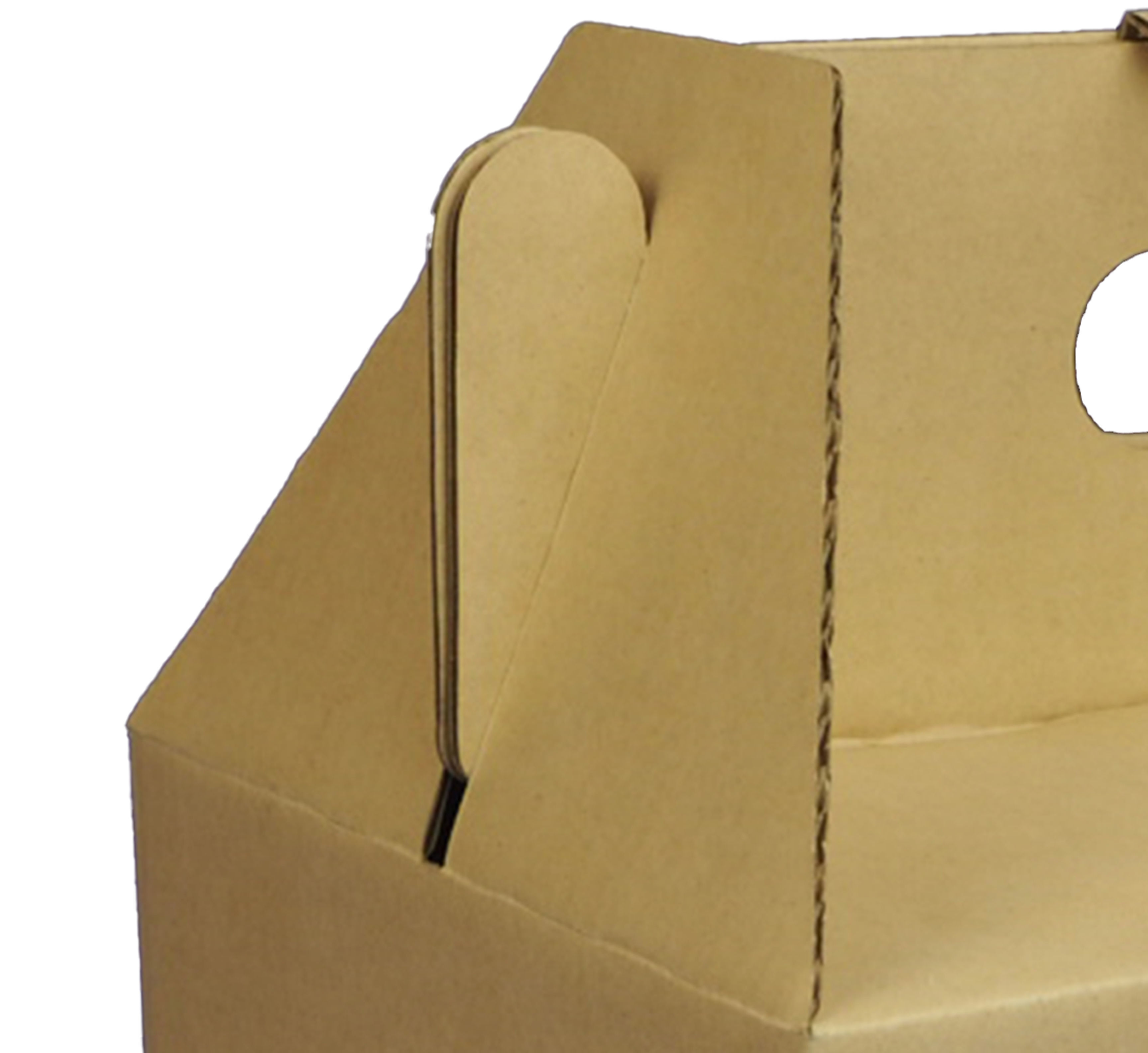 ความหนา 3 ชั้น ลอน B (กล่องแบบ ความหนากล่องจะขึ้นอยู่กับน้ำหนักที่บรรจุในกล่อง