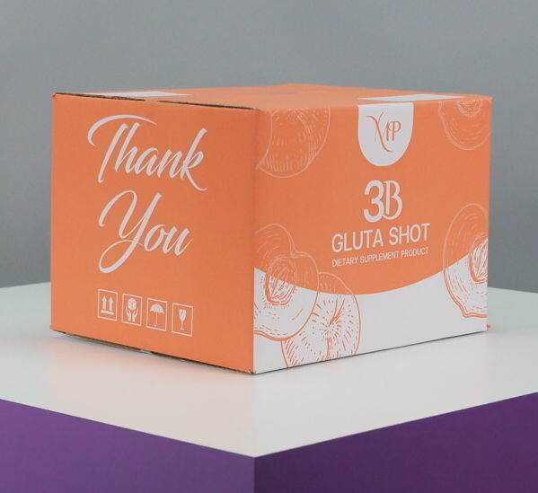 กล่องกระดาษลูกฟูกใส่ฝาชนกล่อง
กลูต้าร์ ช็อตส์  GLUTA SHOT
Brand : 3B