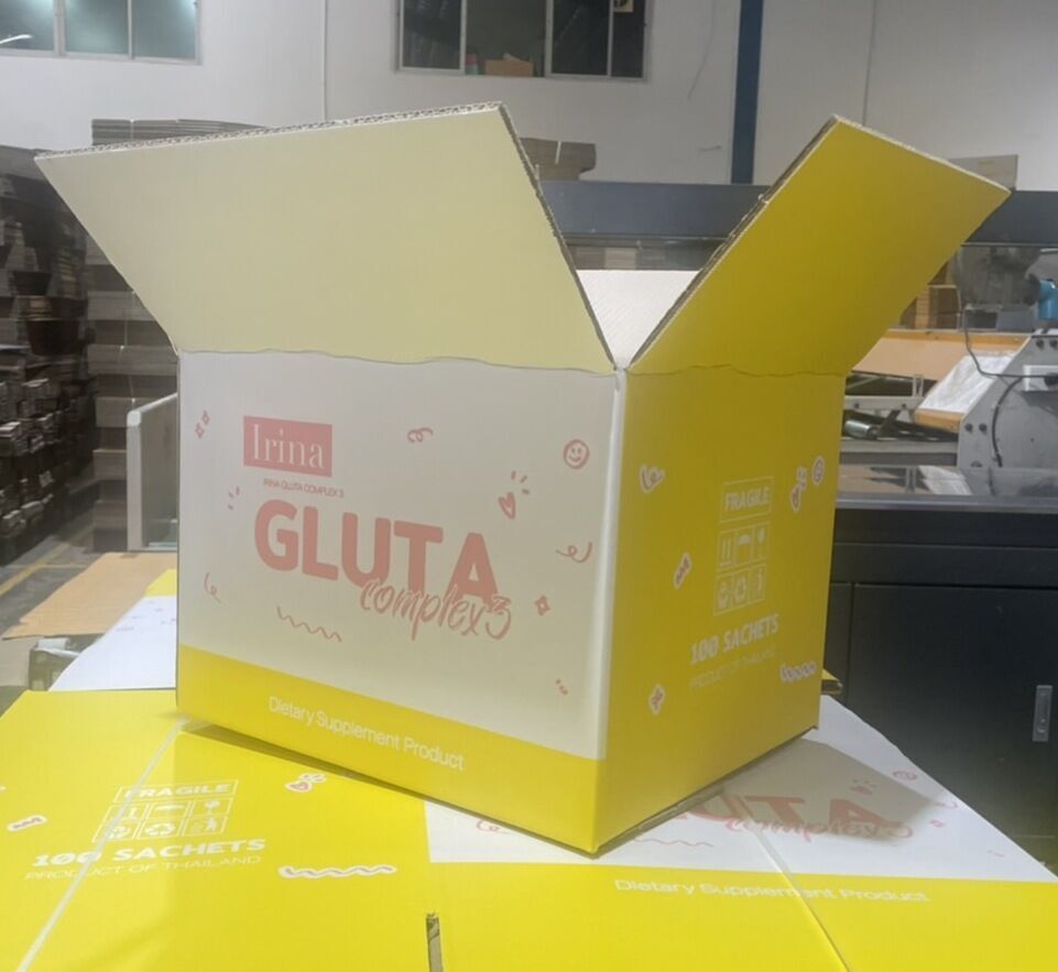 รับผลิตกล่องกระดาษลูกฟูกกลูต้าเเละผลิตภัณฑ์เสริมอาหารอื่นๆ
GLUTAกล่องคลอเจน กล่องวิตตามิน เราเป็นโรงงานผลิตโดยตรง
สั่งกล่องลูกฟูกเป็นขนาดของเเบรนด์ตัวเองได้เเละสามารถพิมพ์กล่องกลูต้าเหมือนตัวสินค้าได้